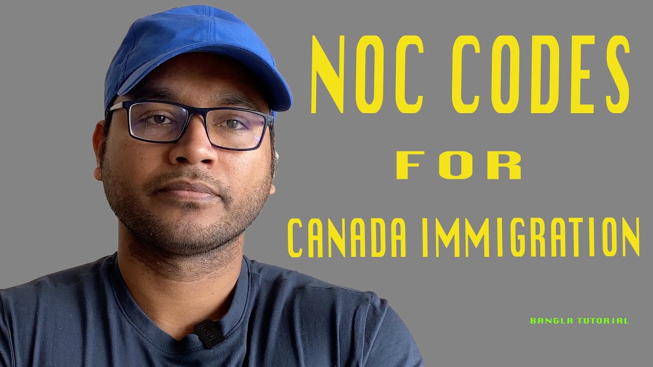 NOC Codes For Canada PR 2020 NOC Code YouTube