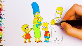 Coloring THE SIMPSON FAMILY 🎨 by Coloring Universe 87 views 3 days ago 8 minutes, 2 seconds