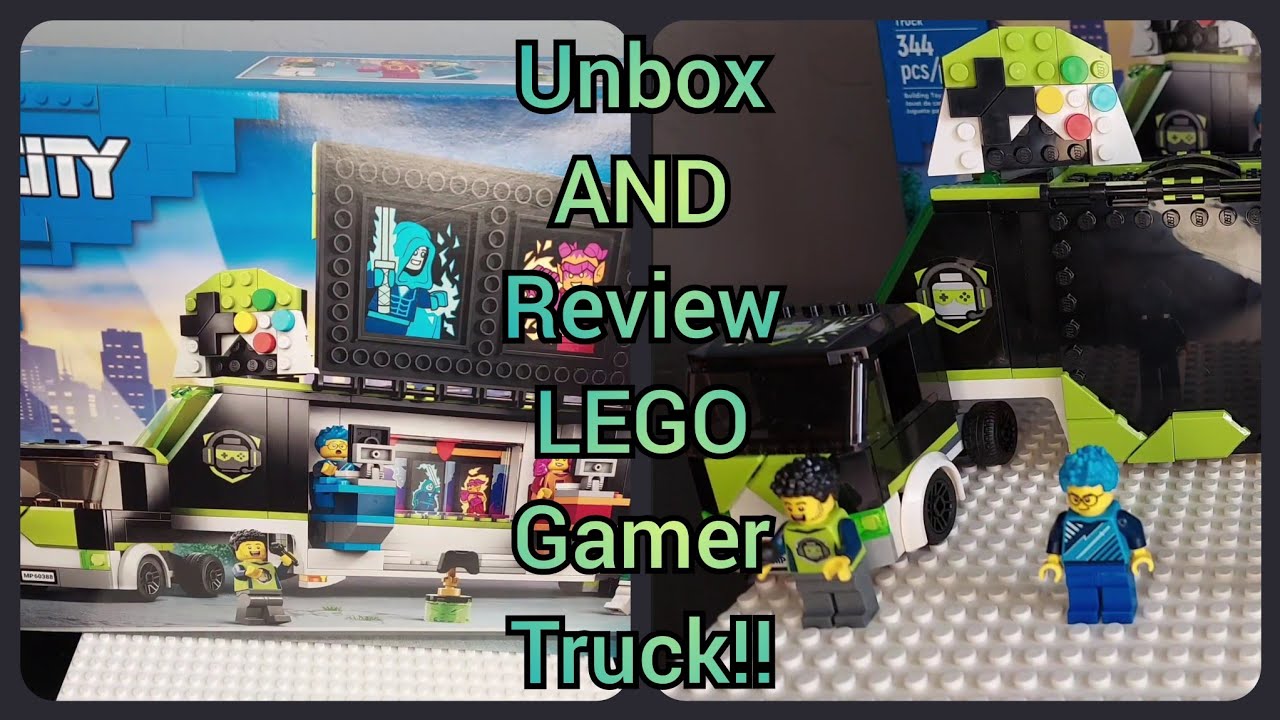 Review Gaming Tournament Truck and Unbox 60388 4 Minifigures