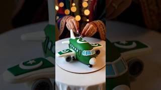 Pakistan Flag Aeroplane Cake Cutting 🇵🇰✈️ | 14 August Special