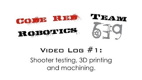Code Red Robotics 2014 - Video Log #1