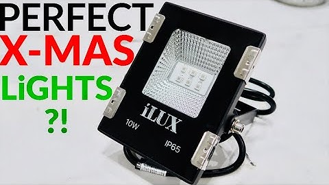 iLUX Smart LED Flood light REVIEW & UNBOXING - Awesome Christmas Lights OR For Parties! WATER PROOF