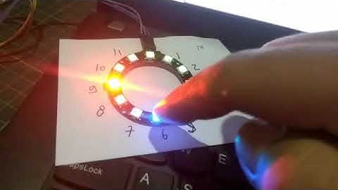 Jam Analog Clock Smart LED Ring 12Bit 0.0 - FastLED NeoPixel Arduino RTC DS3231