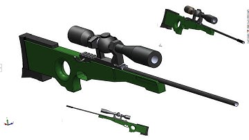 PUBG AWM design in solid works 😍🔥😎