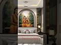 Bed back Wall god wallpaper #homedecor