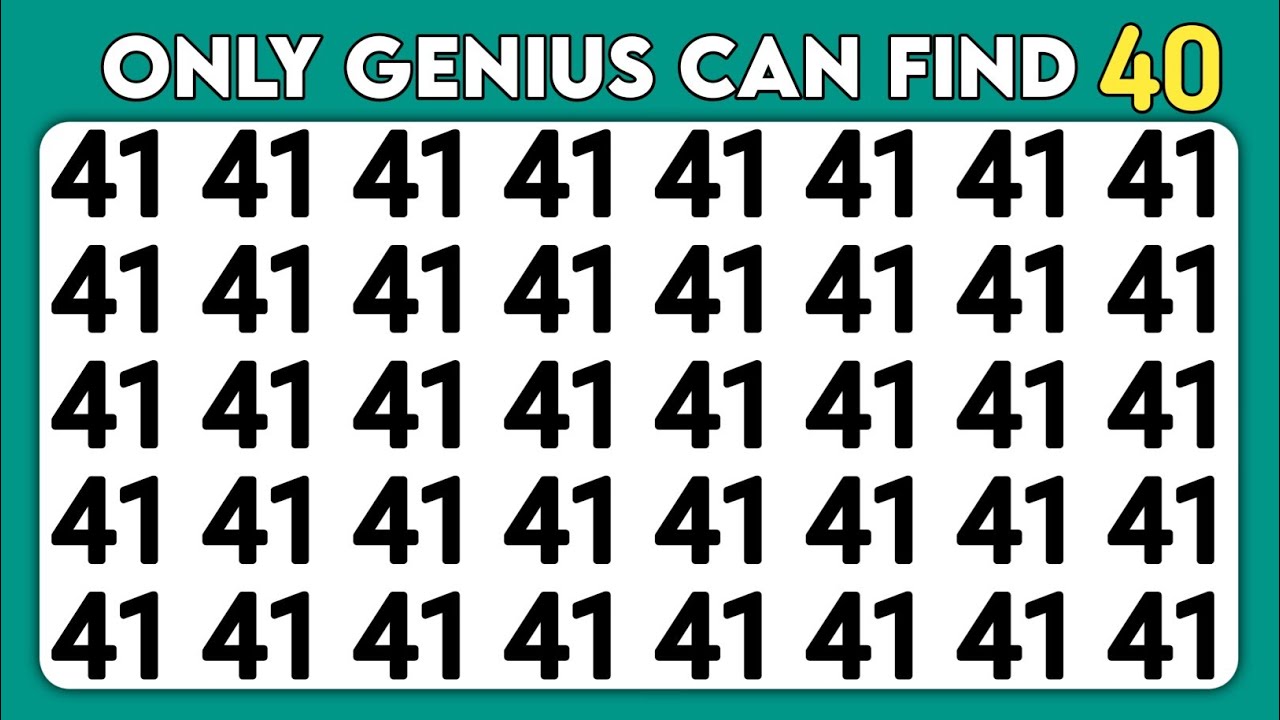 Find The Odd One Out | Find the Odd Number and Letter IQ Quiz Edition ...