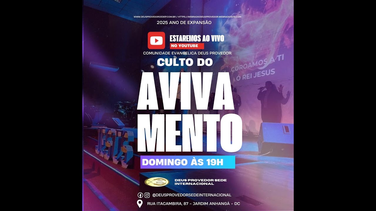 Culto do Avivamento | Pr. Josmar Vilanova | 19h | 22/02/2026