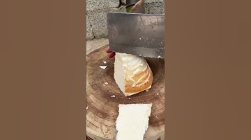How to cut and slice bamboo shoots. #shorts