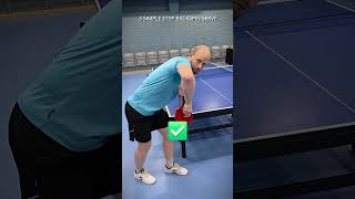 BACKSPIN SERVE IN 3 SIMPLE STEP FOR BEGINNER   #shorts #short #tabletennis
