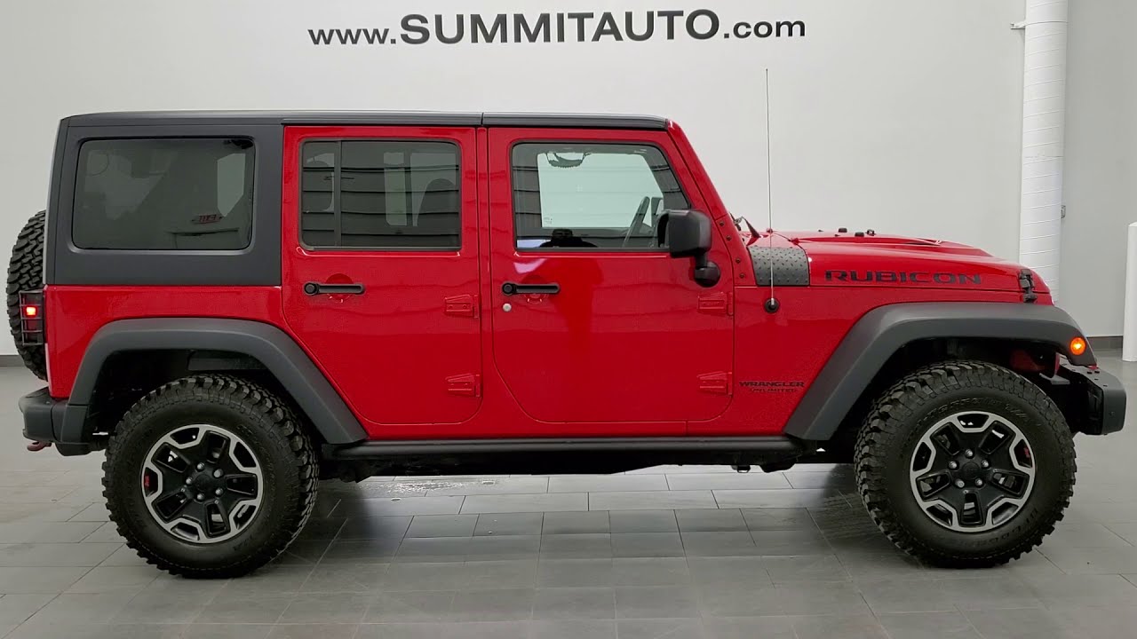 2015 JEEP WRANGLER RUBICON HARD ROCK UNLIMITED FIRECRACKER RED WALK AROUND REVIEW 11415 SOLD! SUMMIT