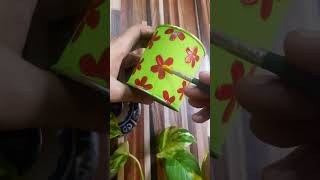 Painting a tin can | Easy painting ideas art painting shortsfeed viral subscribe shorts