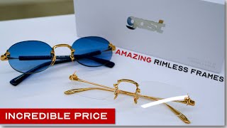 The Luxury Rimless Glasses you can Actually Afford | Gast Rimless Showcase
