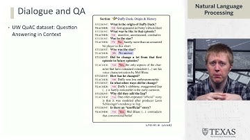 Dialogue And QA (Natural Language Processing at UT Austin)