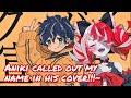 Ollie got flustered after hearing her name in Astel-aniki's song cover【Hololive ENG Sub】