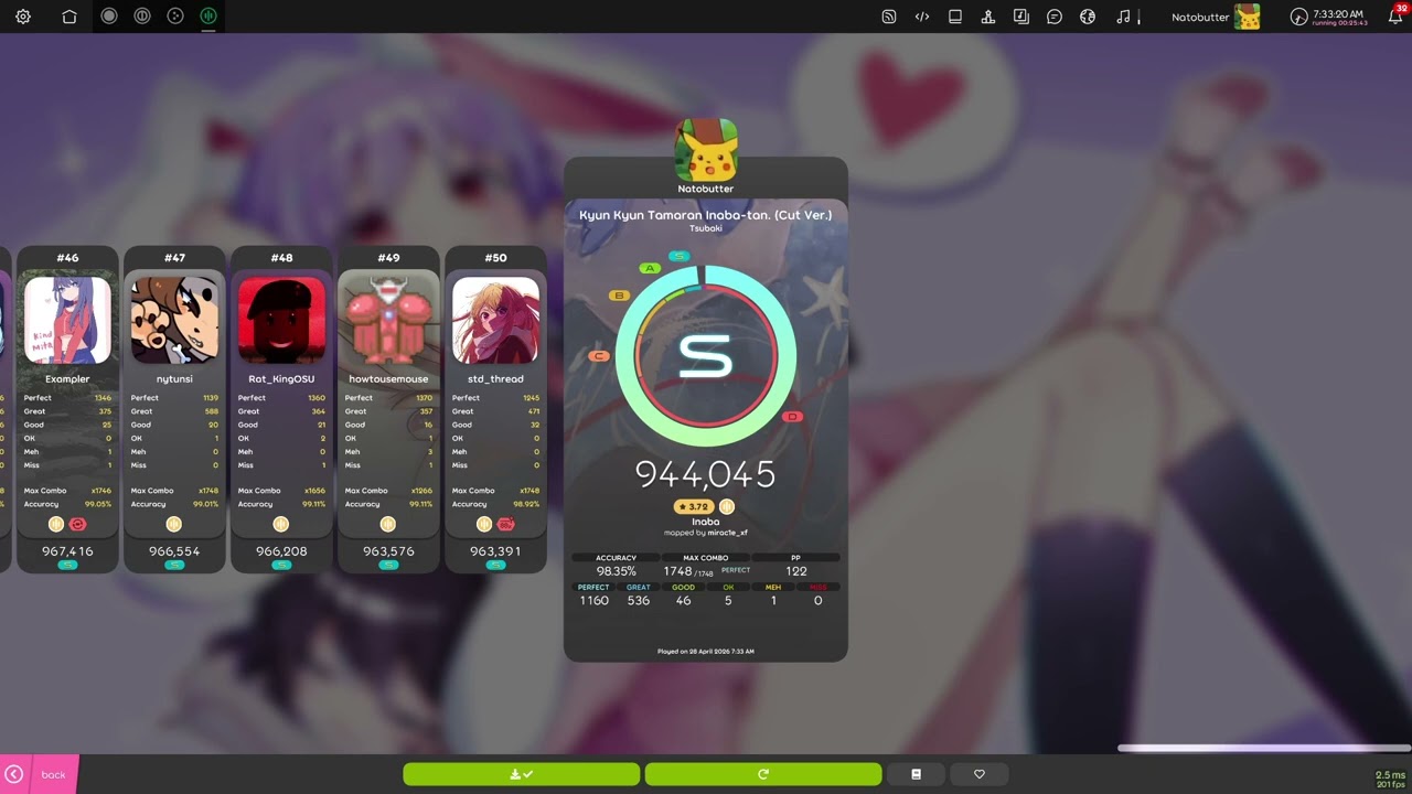 Kyun Kyun Tamaran Inaba-tan. (Cut Ver.) (98.35%)