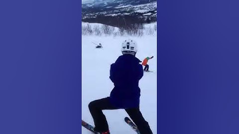 My first frontflip on skis