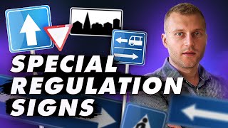 Special regulation signs