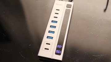 Minisopuru Powered USB C Hub – Support Max 45W Charging with 72W Power Adapter, 10Gbps Data Transfer