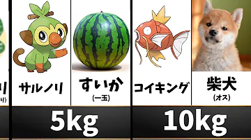 軽いポケモンランキング