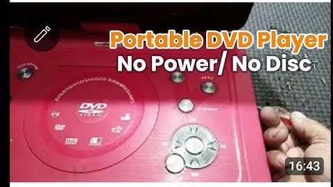 HUG Portable DVD player..No Power/ No Disc..