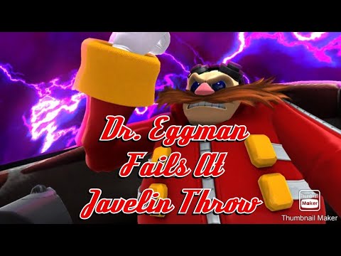 Mario Sonic Tokyo 2020 Dr Eggman Fails At Javelin Throw