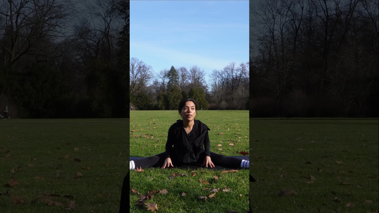 Easy yoga stretches in nature ✨