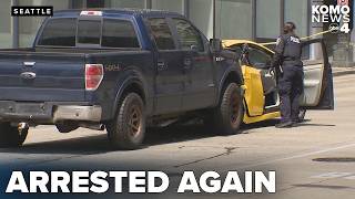 Man accused of crashing truck into taxi, killing elderly woman in Seattle re-arrested screenshot 2