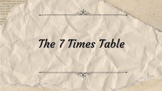 The 7 Times Table (Reversed Ver.)