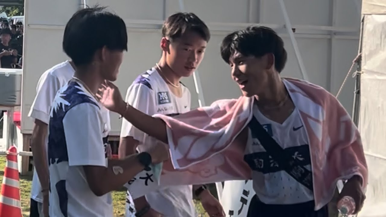 出雲駅伝 2025年 ゴール後の様子