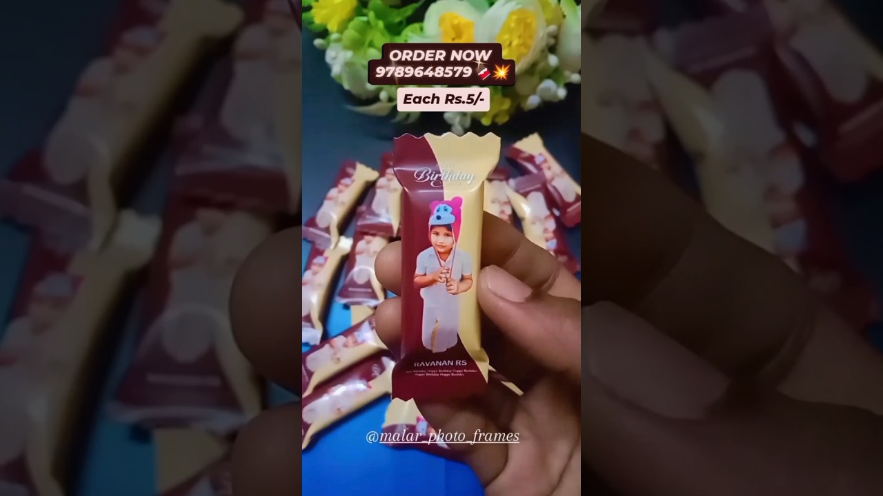 Customized Photo Chocolate Wrapper 🍫💥 