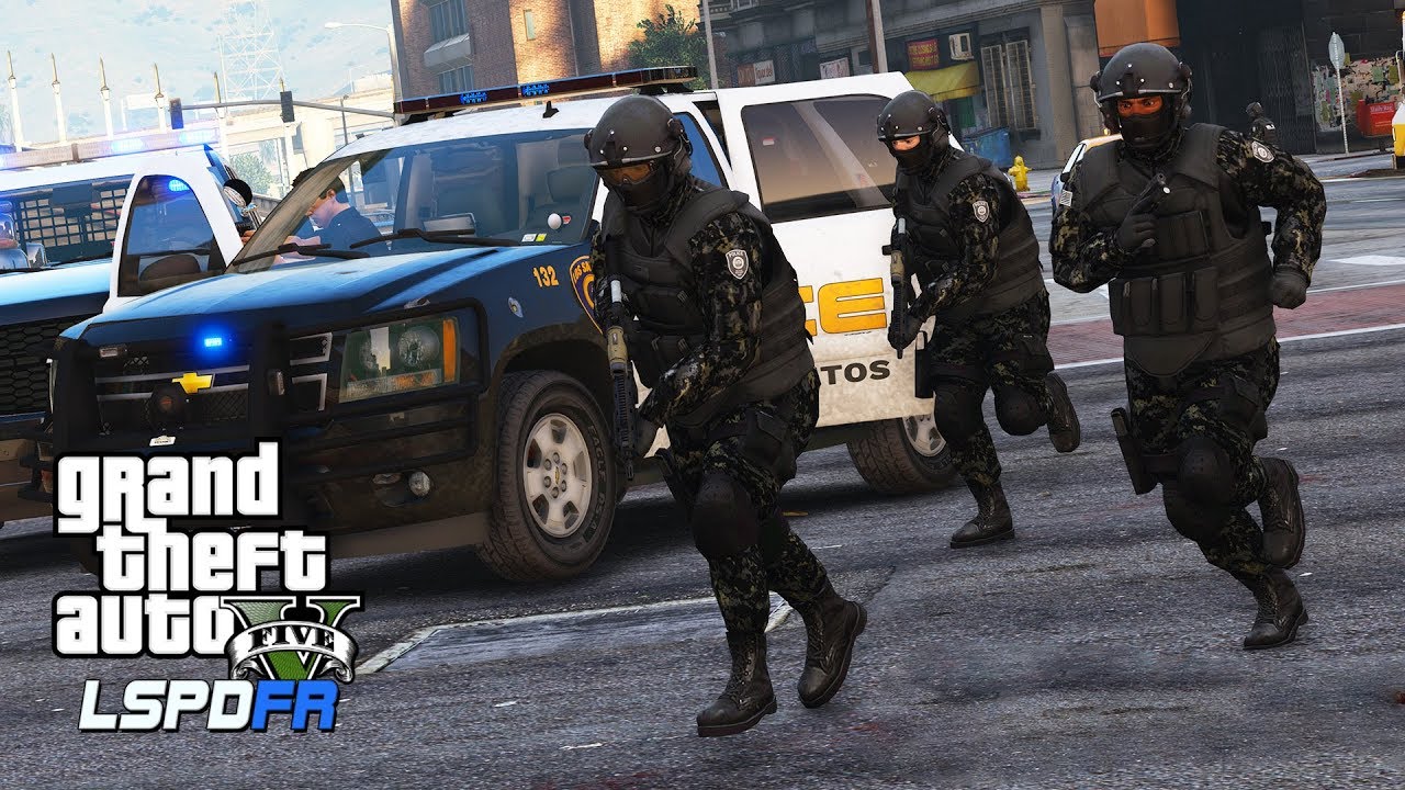 GTA 5 - DOWNTOWN GANG SHOWDOWN! LSPDFR Real Cops Mod Episode #221 - YouTube