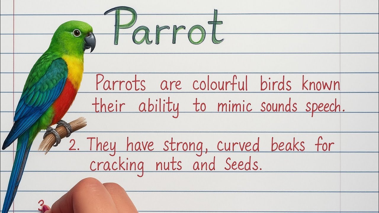 10 lines on Parrot |10 lines on Parrot in english|About Parrot  in English| Few Lines on Parrot