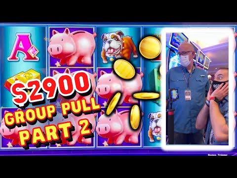 🐷 $2900 PIGGY BANKIN' 🎰 GROUP SLOT PULL 🛳️ Rudies Cruise 2022 Pt. 2