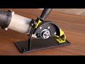 Making a circular saw from angle grinder