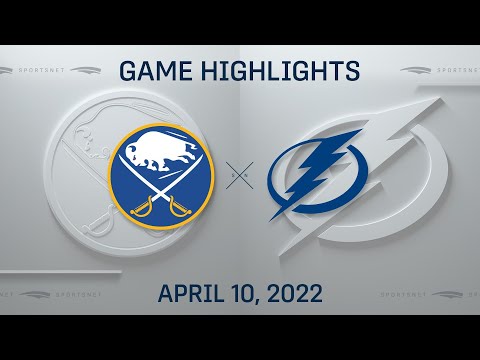 NHL Highlights | Sabres vs. Lightning - Apr. 10, 2022