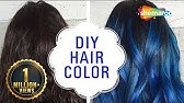 How to Black & Blue Ombre / Dip Dye Your Hair - YouTube