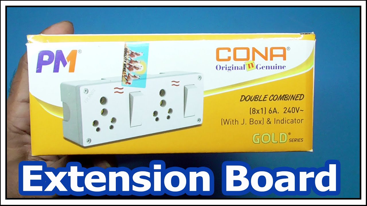 Extension board, switch board, electric extension board, Cona switch