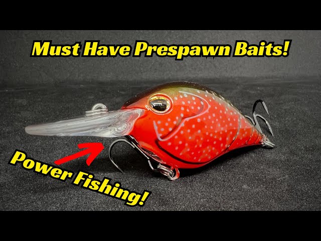 My 5 Best Power Fishing Prespawn Baits! Got To Have Them Tied On