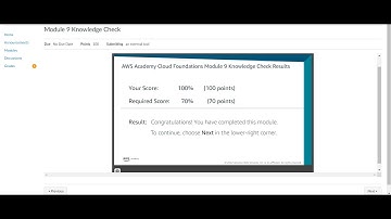 Module 9 AWS Academy Cloud Knowledge Check