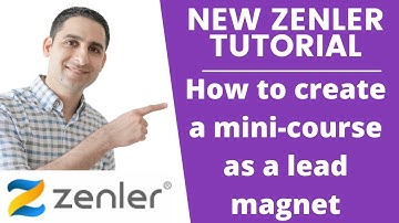 How to create a free course on New Zenler to build an email list 🟡