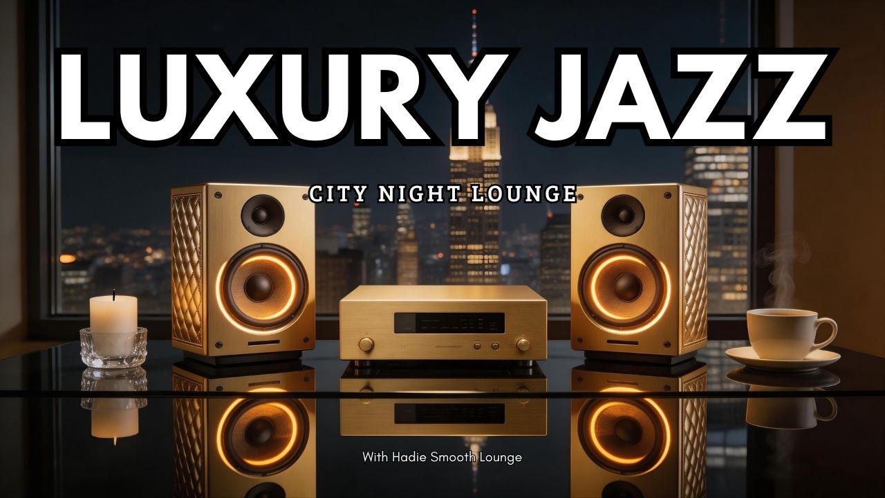 Smooth Jazz & Soulful R&B 🎷 | Luxury Night Jazz Lounge with City Lights & Calm Coffee Mood