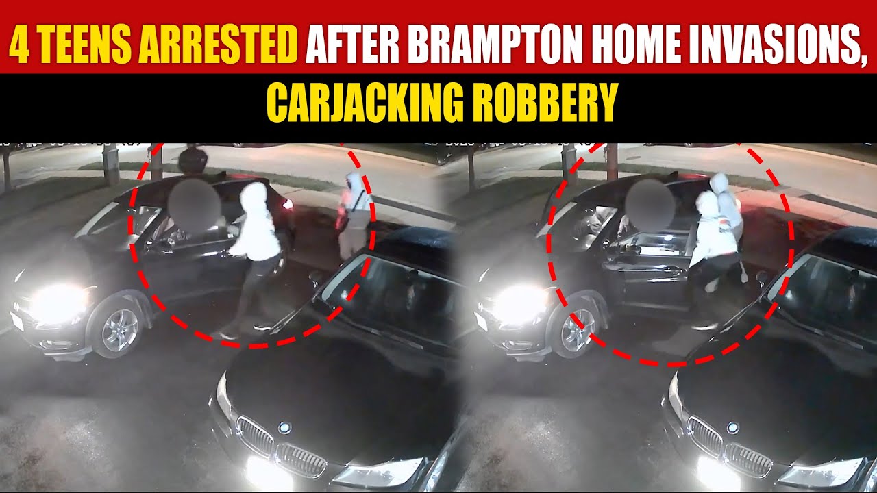 4 Teens arrested after Brampton home invasions, carjacking robbery ...