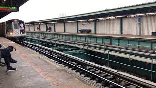 R143 J train arriving at 85-Street Forest Parkway