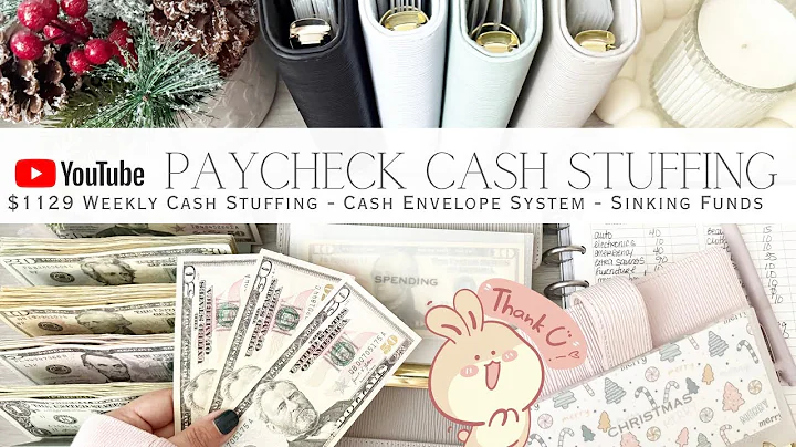 YouTube Paycheck Cash Stuffing $1129 | Weekly Cash Stuffing | Cash Envelope System | Sinking Funds