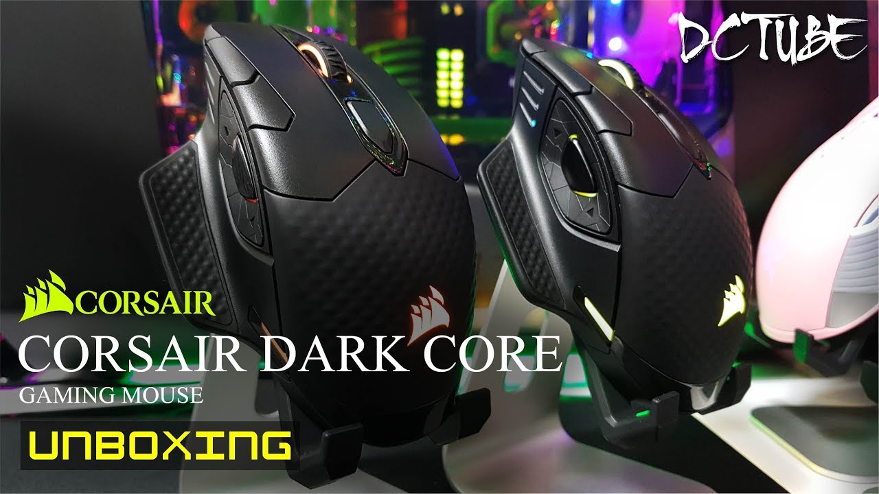 [DC튜브] CORSAIR DARK CORE (커세어 다크코어) 게이밍 마우스 "무선 충전 따위 필요없다" (리뷰&언박싱)