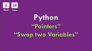 [6-18] CS50x In Arabic - Python - Pointers & How to swap two  variables in Python ?