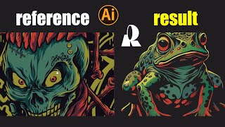 Generate vectorized ai t-shirt designs using reference image