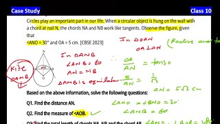Famous When a circular object is hung on the wall with | Case Study Based on Circles Case Class 10 Maths Profile