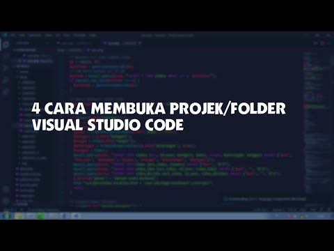 Video: Bagaimana cara membuka folder Visual Studio?