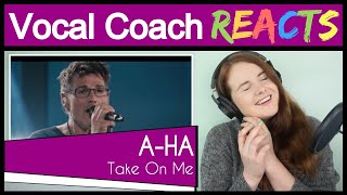 Video thumbnail of "Vocal Coach reacts to A-ha - Take On Me (Morten Harket Live From MTV Unplugged)"